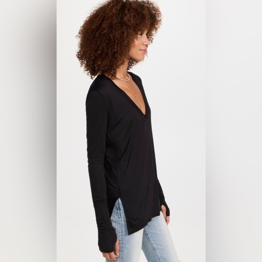 Free People Fresh And Clean Top Black Sz XS - Picture 6 of 7